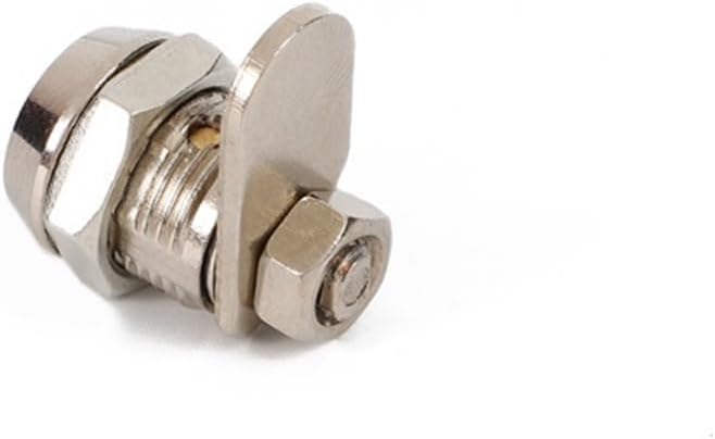 JK306 Mini Quarter Turn Latch Mailbox Metal Cabinet Tubular Rotatable Tongue Cam Lock 10mm 1Pcs