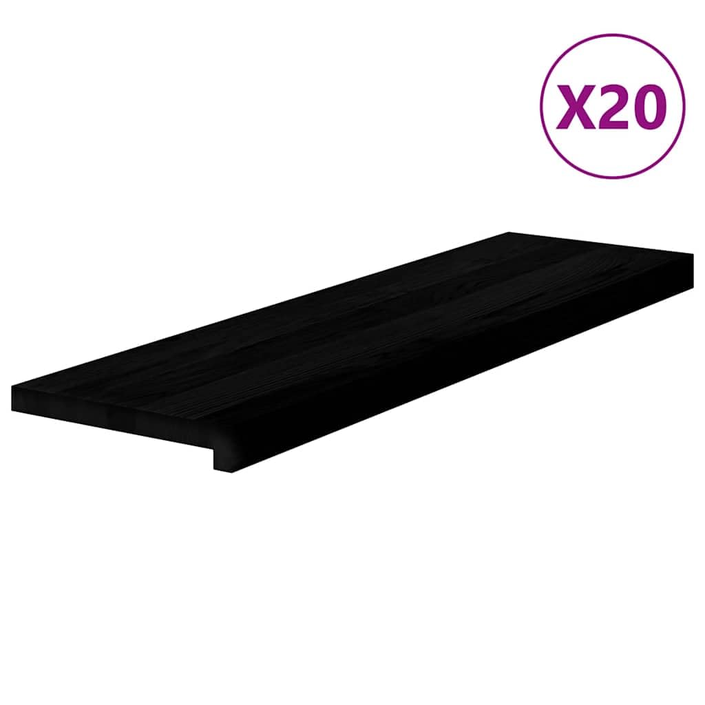 20 gradini per gradini, marrone scuro, 90 x 30 x 2 cm, in legno