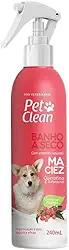 Banho a Seco Pet Clean Maciez Queratina e D-Pantenol 240ml