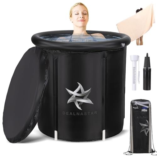 Baño de hielo para adultos y bañera fría inflable portátil de 88 galones para jardín 2