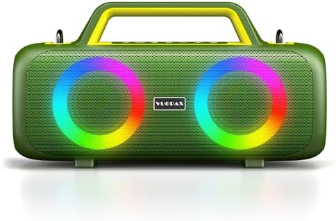 VUOPAX Portable Wireless Bluetooth Speaker, Deep Bass Stereo Soun...