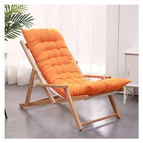 Chaise de plage pliante portable et confortable avec accoudoirs pour jardin et patio
