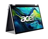 Acer Aspire Go Spin 14 (AGSP14-31PT-C5XX) Convertible Notebook, 14' WUXGA IPS Touch-Display, Intel N150, 16 GB RAM, 512 GB SSD, Intel Grafik, Windows 11, QWERTZ Tastatur, Silber