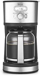 Brim 14 Cup Programmable Coffee Maker, Quickly Brew Rich Full-Bodied Coffee, Conveniently Program 24 Hours in Advance, Var...
