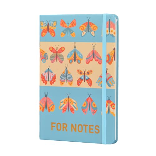 Journal d'écriture papillon A5 bleu clair, idée cadeau d'anniversaire femme