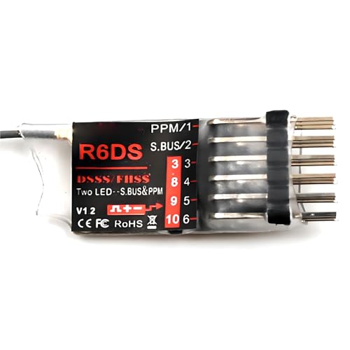 Récepteur R6DS RadioLink 2.4G 6CH DSSS FHSS avec sorties SBUS PPM PWM pour radiocommandes AT9 AT10