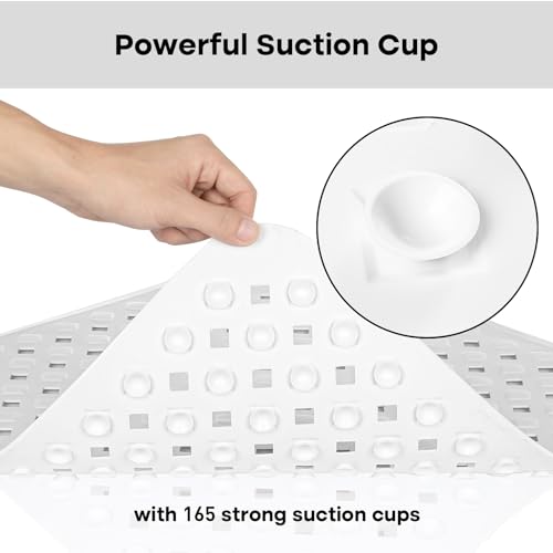 XIYUNTE Square Shower Mat Non Slip Anti Mould - Image 3