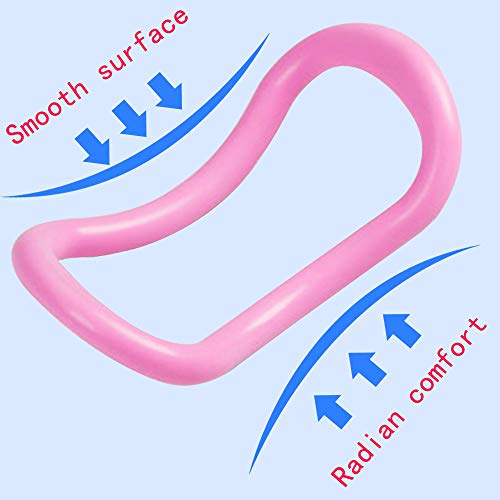 Mock St Yoga Ring Pilates Training Ring For Back And Leg Pain Home Workouts Gym For Stretches And Strengthen Chest Thighs Arms Core 2 Pack (Pink) #TOP2