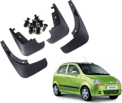 Image of WolkomHome Mud Flap Compatible with Spark - Durable Splash Guards for Car Exterior Protection