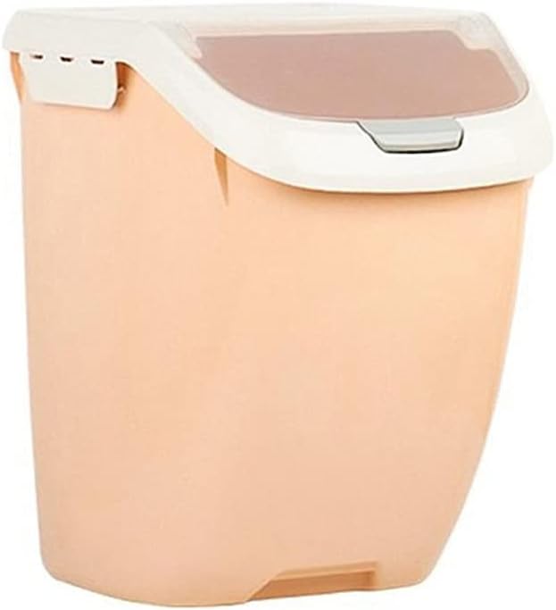 Plastic 6/10/15kg Rice Grain Storage Box Sealed Moisture-proof Large Pet Food Storage Container Mildew Anti-oxidation (Color : Blue Size : Small) (Orange Large)