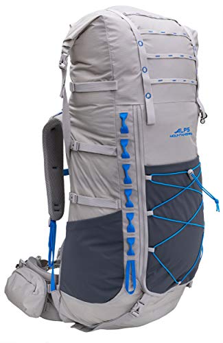 ALPS Mountaineering Nomad Internal Frame Backpack 65L-85L, Gray/Blue