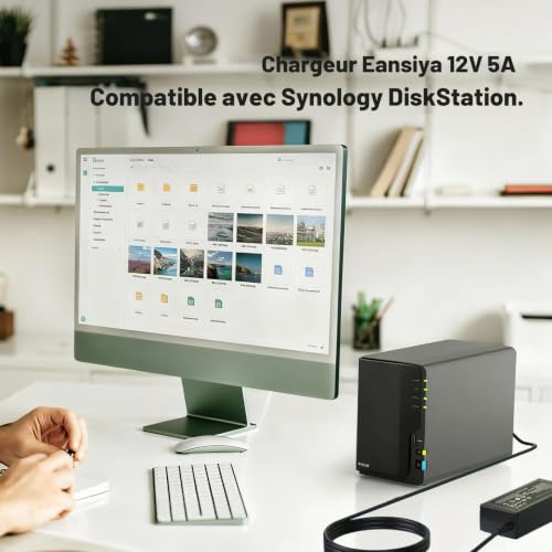 12V 5A Chargeur pour Synology NAS DS213 DS213+ DS213j DiskStation Server – vue 6