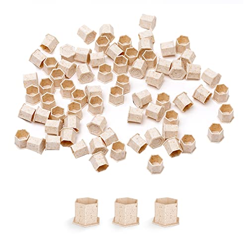 EZ Tattoo Tintenbecher 12mm - 200 Stück Biologisch Einweg ECO-freundlich Abbaubare Tattoo Tintenkappen für Tattoo Bedarf und Ausrüstung (Mittel)