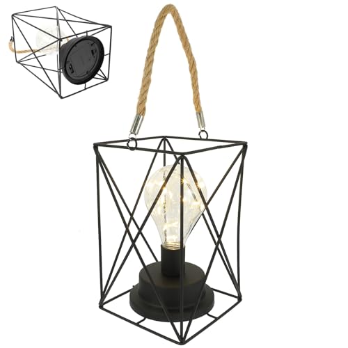 YARNOW Lámpara Colgante LED para Exteriores 45v Luz Cálida Portátil para Camping y Decoración de Sala de Estar Dormitorio y Fiestas Navideñas Diseño Cuadrado sin Batería