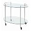Chariot De Service Jupiter Chromé Noir – Desserte 3 Niveaux Verre Trempé 8mm, Roulettes, Porte-Bouteilles, Style Moderne 40x72x60 Cm
