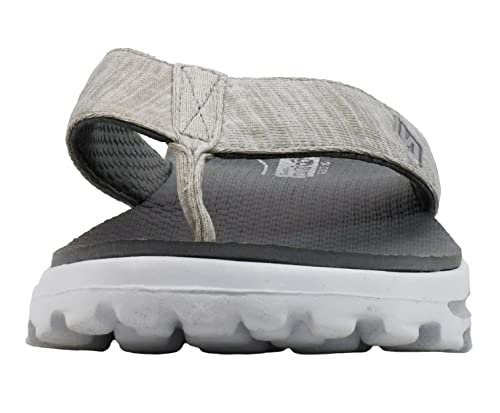 Skechers Skechers Women's Go Walk Move Solstice Thong Sandal White/Grey 8