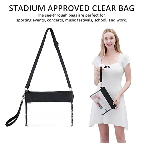 Clear Crossbody Purse Bag - PGA,NCAA Stadium Approved Clear Tote Bag - Thumbnail 5