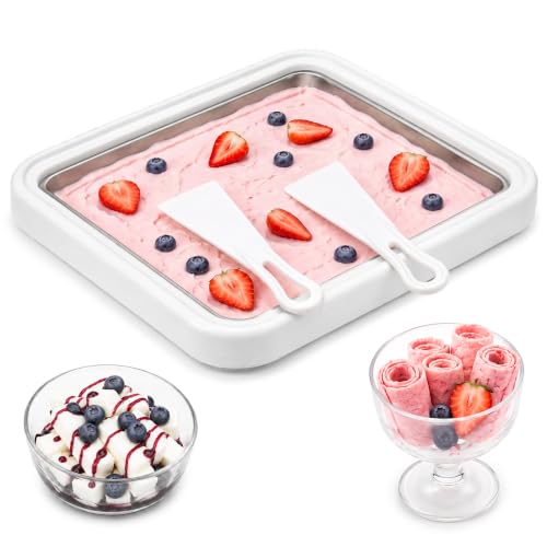 Corlekala Ice Cream Maker 10"x8" Frozen Yogurt Roll Tray with