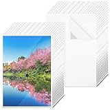 100 Pcs Matte Self Adhesive Laminating Sheets, 8.4 x 12.2 Inches Matte Finish Self Sealing Lamination Sheets, Clear Laminating Sheets No Machine Needed Self Sealing Laminate Sheets