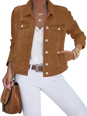 luvamia Jean Jacket Women's Denim Jackets Nashville Outfits Size M