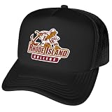 Rhode Island College Primary Logo Foam Snapback Trucker Hat - Unisex, Black