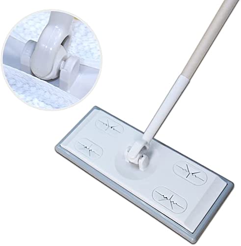 JEBBLASFlat Floor Mop,Dust Mop with Disposable Refill Cloths(1 Mop&30 Dry Refills)