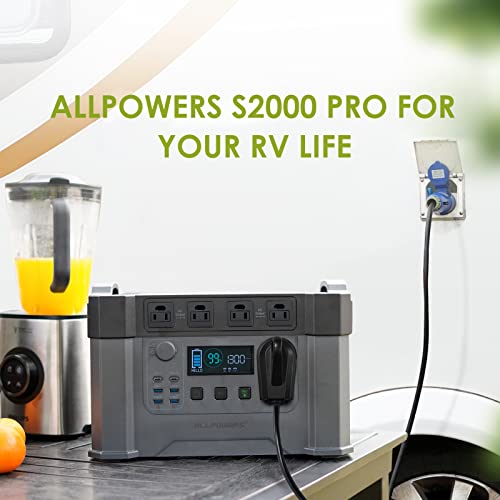 Allpowers S2000 Pro Solar Generator With Panels Included, 2400W Mppt Portable Power Station With Foldable Solar Panel 200W, Solar Backup Power For Van House Outdoor Camping #TOP3