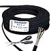 Produktbild EBROM Erdkabel NYY-J 4x2,5 mm² - Starkstromkabel - PVC Erdleitung - schwarz - Meterware auf den Meter genau - Auswahl in 1 Meter Schritten, viele Längen - NYY-J 4x2,5 mm2 - Ihre Länge: 10 Meter