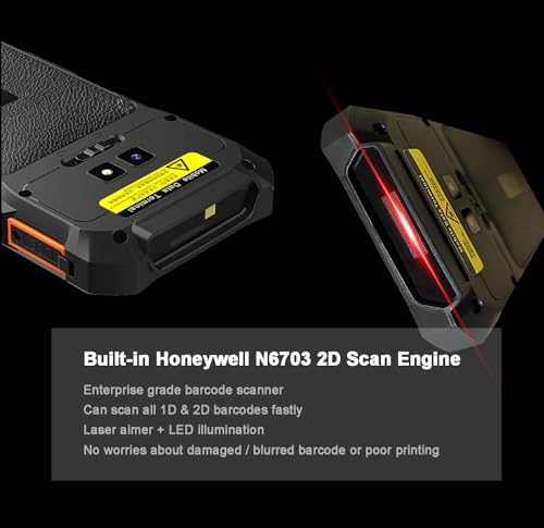 Android 13 Barcode Scanner Handheld Mobile Computer, 5.5-inch Touchscreen PDA Scanner with Integrated Honeywell 1D & 2D Bar Code Scan Engine, WiFi & 4G LTE, for Warehouse & Logistics