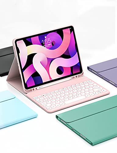 丸型キー iPad 10.2 キーボード ケース 第8世代 第7世代 着脱式キーボード搭載 保護ケース 手持ち便利 Apple Pencil 収納可能 超薄型 us配列 Bluetooth キーボード スタンド 2021新型 保護ケース iPad7 iPa