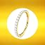 Gold, Clear Zirconia (5a)