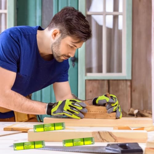 Mini Wasserwaage,10 Stück 8x35mm Blase Kleine Ebene Instrument Balance Bubble Small Level,für Nivellierung Kamera Stativ Teleskop Werkstatt Drehteller,Hängende Ebenen Mark Messgeräte