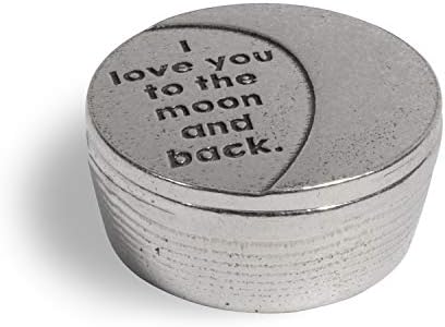 Crosby & Taylor I Love You to the Moon and Back Tiny Pewter Sentiment Box
