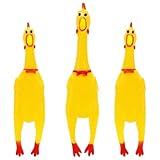 POPLAY 3 PCS Horse Toys, Squeaky Chicken Dog Toys Turkey Ball for Play Horses Play Ball to Reduce Separation Anxiety Noise Maker