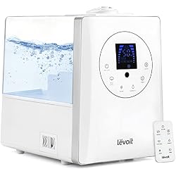 1 of LEVOIT Humidifiers for Bedroom Large Room Home, 6L Warm and Cool Mist Ultrasonic Air Vaporizer for Plants and Whole House, Built-in Humidity Sensor, Essential Oil Diffuser, Whisper Quiet, Timer, White