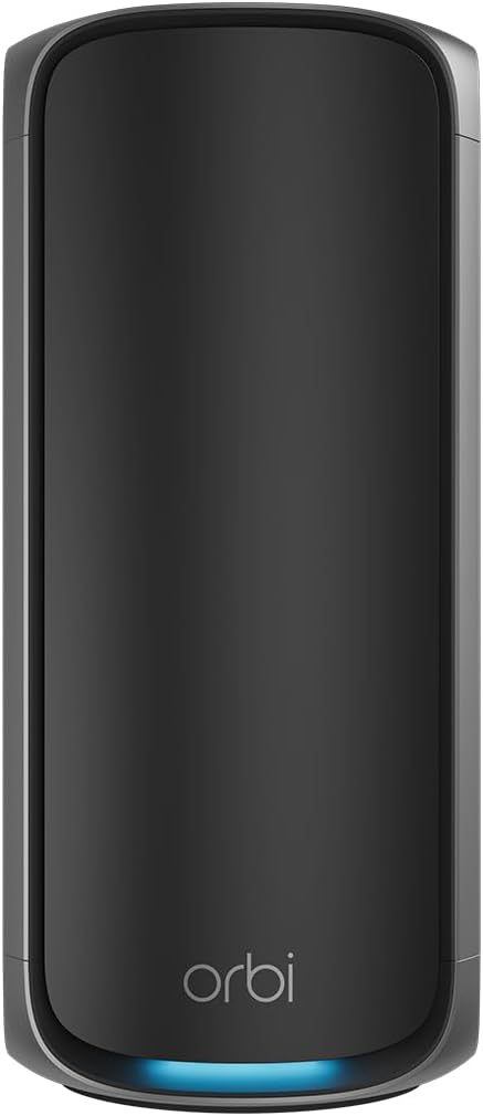 Orbi 970 Series Quad-Band WiFi 7 Mesh Add-on Satellite RBE970 - Works with Orbi RBE972S and RBE973S, Adds Coverage Up to 3,300 sq. ft., BE27000 Up to 27Gbps - White