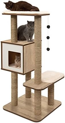 Vesper V-High Base Black, Cat Furniture Tree