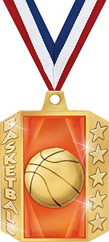 Crown Awards 2" Radiant Medals,Basketball Award Medals Great Radiant Basketball Medals for Basketball