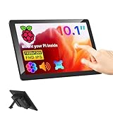MAGEX 10.1 Inch Touch Screen Monitor with Case - pi screen IPS FHD 1920x1200, 10-Point, pi display with HDMI Dual-Speaker, pi touchscreen for Pi 5/4/3/2/Zero/Win11/10/8/7/VESA, Fan, Stand, Driver-Free