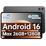 TECLAST Tablet 13.4 Inch, T65 Android 16 Tablet, 26GB RAM 128GB ROM(TF 1TB), 8000mAh, 2.4G/5G WiFi,1920x1200 IPS, Quad-Core Large Tablets, 5+13MP, BT5.0 - Metal