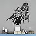 bingcheng Darth Vader Wall Art Poster Darth Vader Adesivo Murale Divertenti Decalcomanie per Auto Vetro Murales Deco per Ragazzo Camera da Letto 57X57Cm