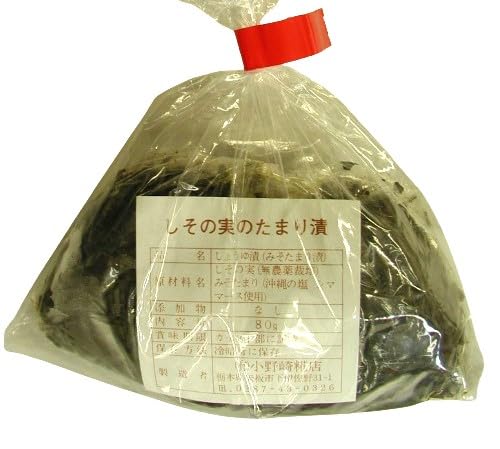 小野崎糀店 しその実たまり漬 80g x3個セット【冷蔵】