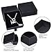 driew 12 Pack Cardboard Drawer Display Jewelry Boxes, Black Gift Boxes Kraft Paper Box Jewelry Gift Packaging Case Sponge Insert and Lids for Rings (3.5x3.5x1.4 inch)