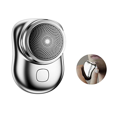 Afeitadora eléctrica portátil Mini Shave, Mini Afeitadora EléCtrica para Hombres, Afeitadora de Bolsillo Portátil, Práctica Afeitadora Eléctrica Recargable por USB, Adecuado para el Hogar, Viajes Cover