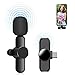Wireless Lavalier Microphone for Android Phone, Plug-Play Cordless Omnidirectional Condenser Recording Mic with Noise Reduction and Auto Sync for Video Recording, Vlog, YouTube, Tiktok, Interview