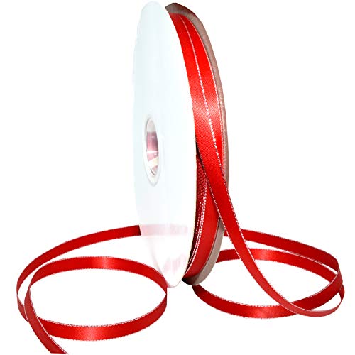 Ruban de satin rouge Morex pour décoration de table de Noël - 2
