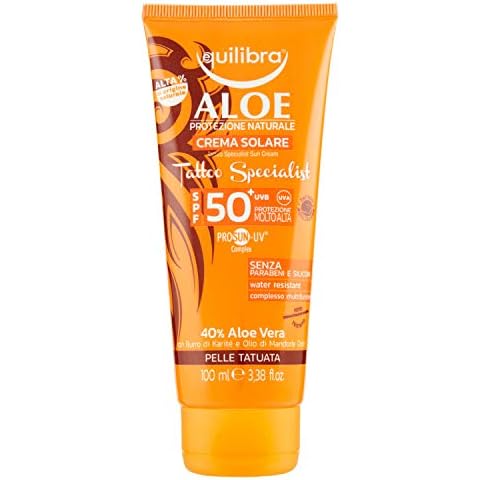 Equilibra Solares, Aloe Crema Solar Tattoo Specialist Spf 50+ Cover