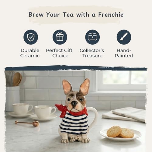 Blue Sky Ceramics Frenchie French Bulldog Teapot
