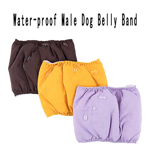 Couches lavables pour chiens mâles de taille XS lot de 3 pièces
