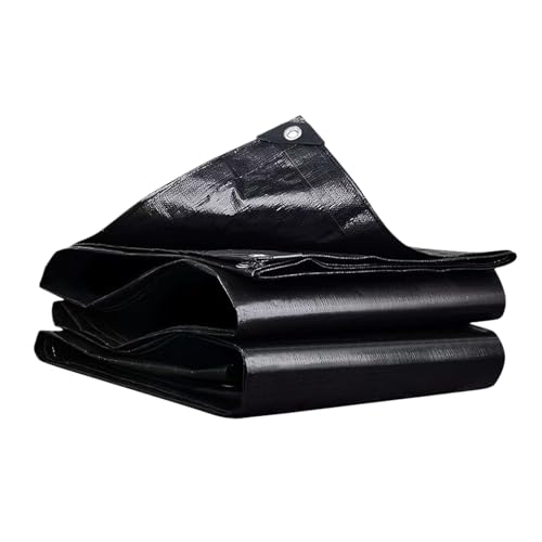 Lonas impermeables exterior 150x440 cm de PE negro para camping 2
